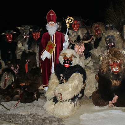 Nikolaus Krampus Brauchtum Schönau am Königssee Berchtesgaden | © Hotel Hanauerlehen