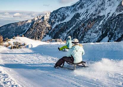 Hotel Hanauerlehen Schoenau am Koenigssee Berchtesgaden Schlittenfahren Jenner | © (c) Berchtesgadener Bergbahn