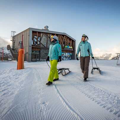Hotel Hanauerlehen Schoenau am Koenigssee Berchtesgaden Schlittenfahren Jenner Bergstation | © (c) Berchtesgadener Bergbahn