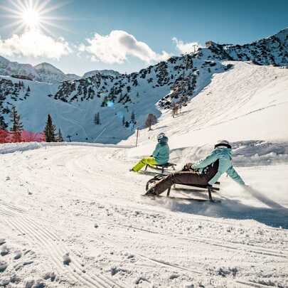 Hotel Hanauerlehen Schoenau am Koenigssee Berchtesgaden Schlittenfahren | © (c) Berchtesgadener Bergbahn