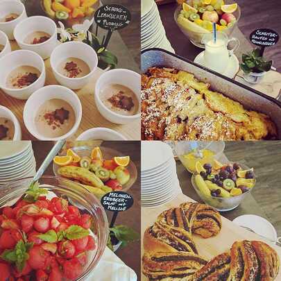 Frühstücken hausgemachte Spezialitäten Hotel Hanauerlehen Schönau am Königssee Berchtesgaden | © Hotel Hanauerlehen