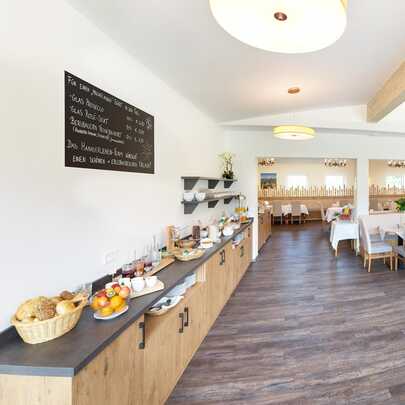 Leckeres Frühstück Hotel Hanauerlehen Frühstücksraum Schönau am Königssee Berchtesgaden | © Hotel Hanauerlehen